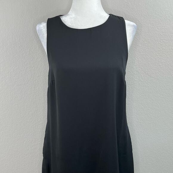 Nordstrom Rack Solid Little Black Dress Sleeveless Mini Sheath Small/Medium - Picture 5 of 13
